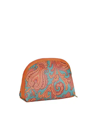 ETRO | Kosmetiktasche - Beauty Case (53 Türkis / Camel) | 